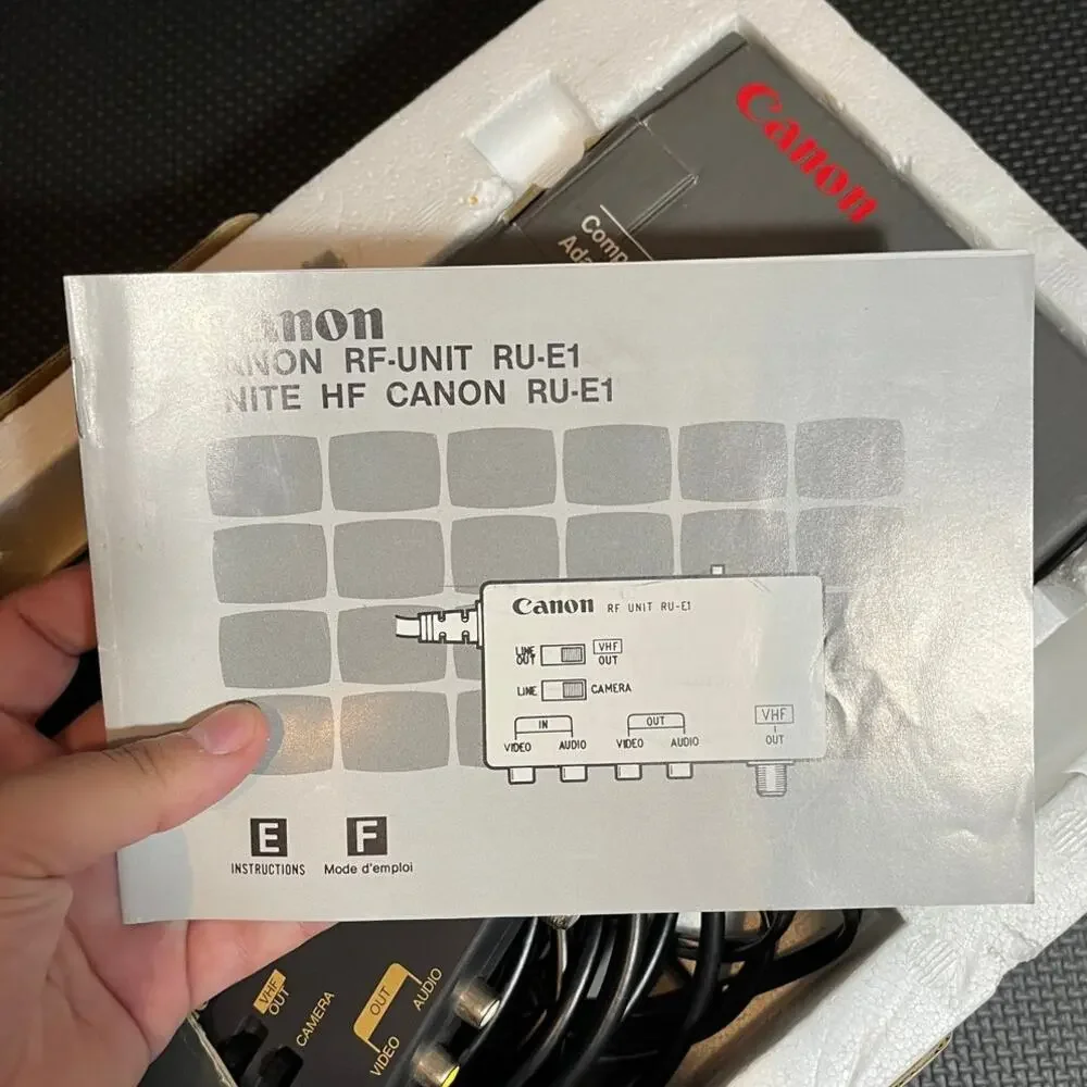 Vintage Canon AK-E1A Accessory Kit CA-E1, BC-E1,‎ RU-E1 and more